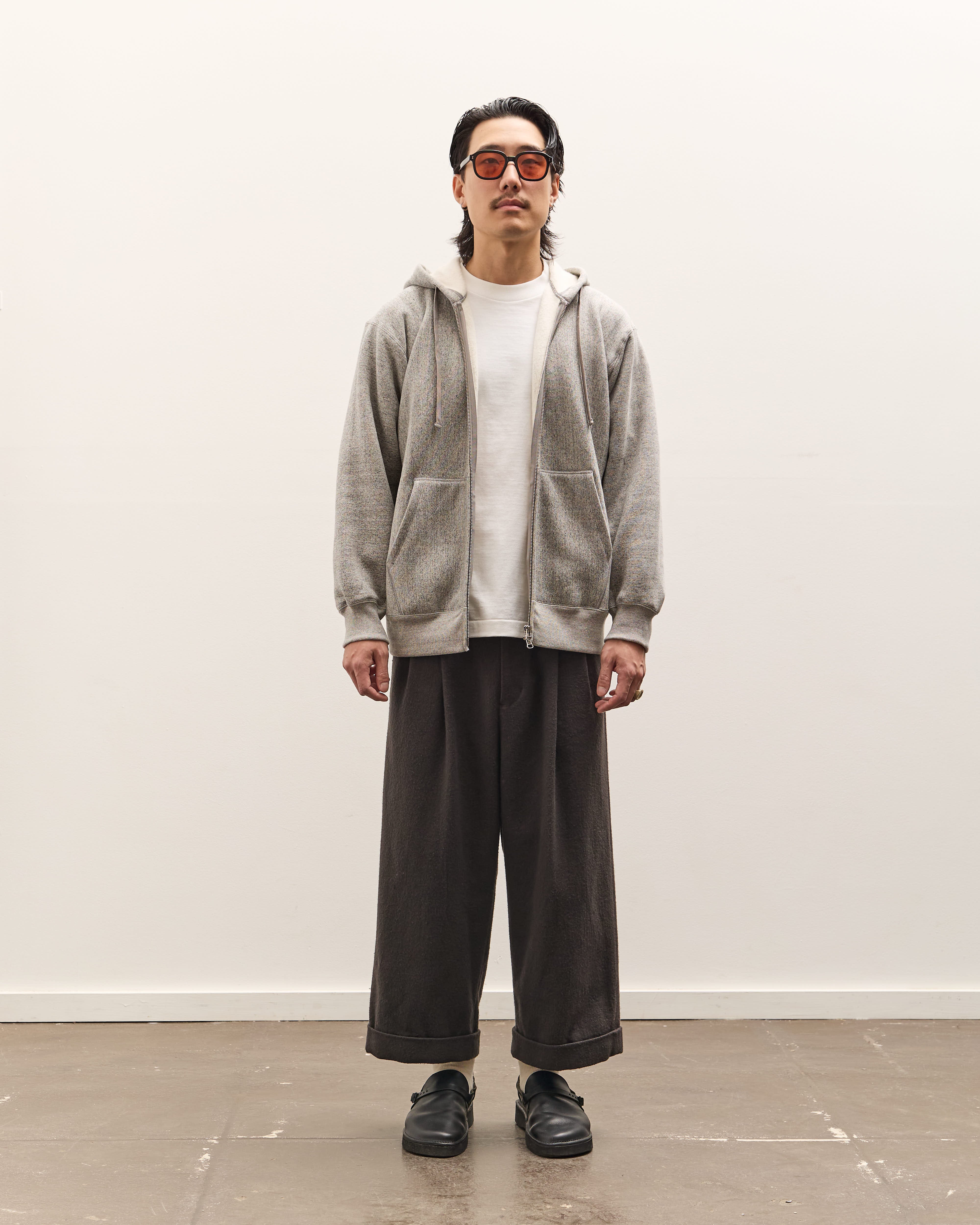 Yoko Sakamoto Athletic Hoodie, Heather Gray – Glasswing