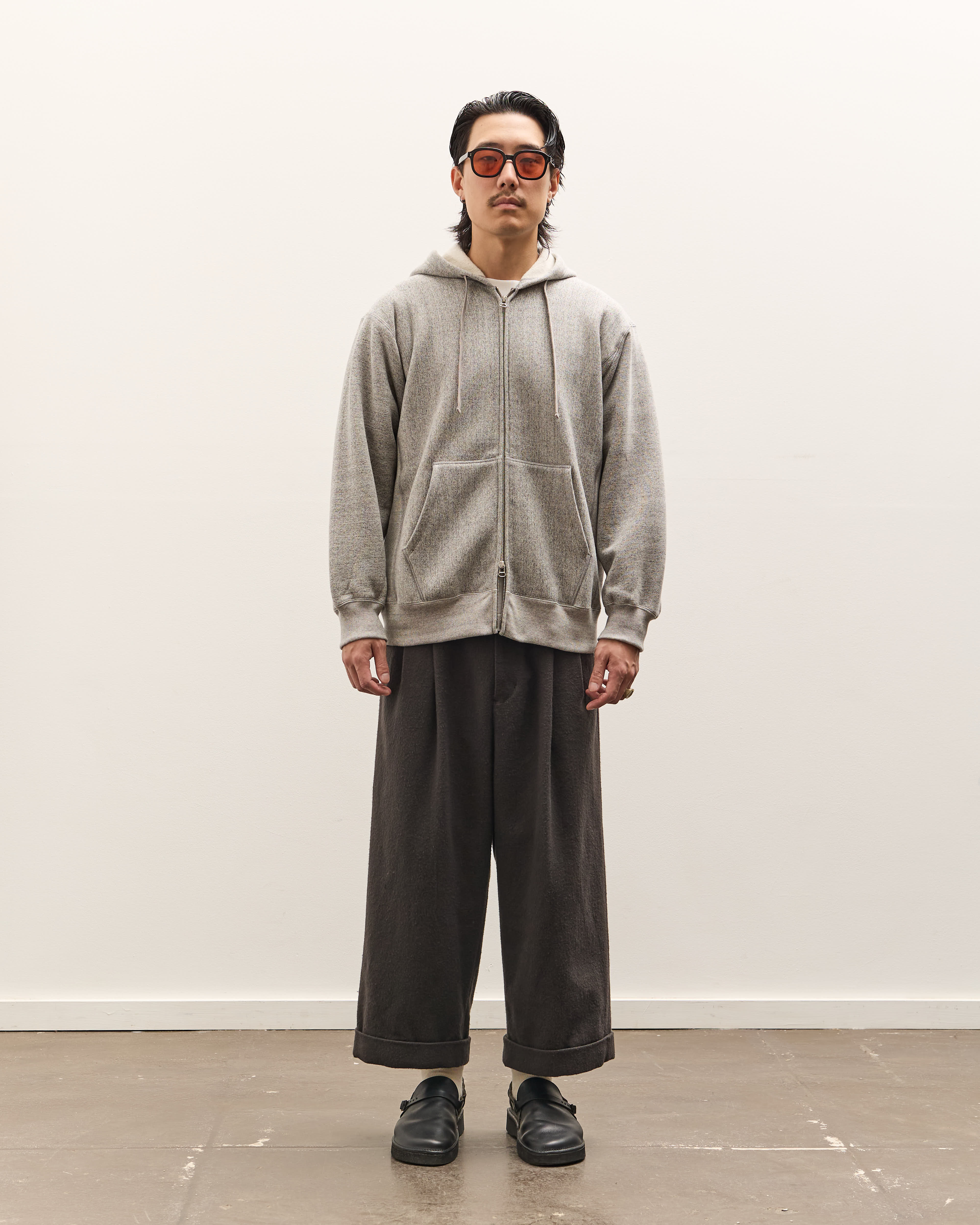 YOKO SAKAMOTO ATHLETIC HOODIE サイズM 25SS Yoko Sakamoto Athletic Hoodie, Heather Gray – Glasswing