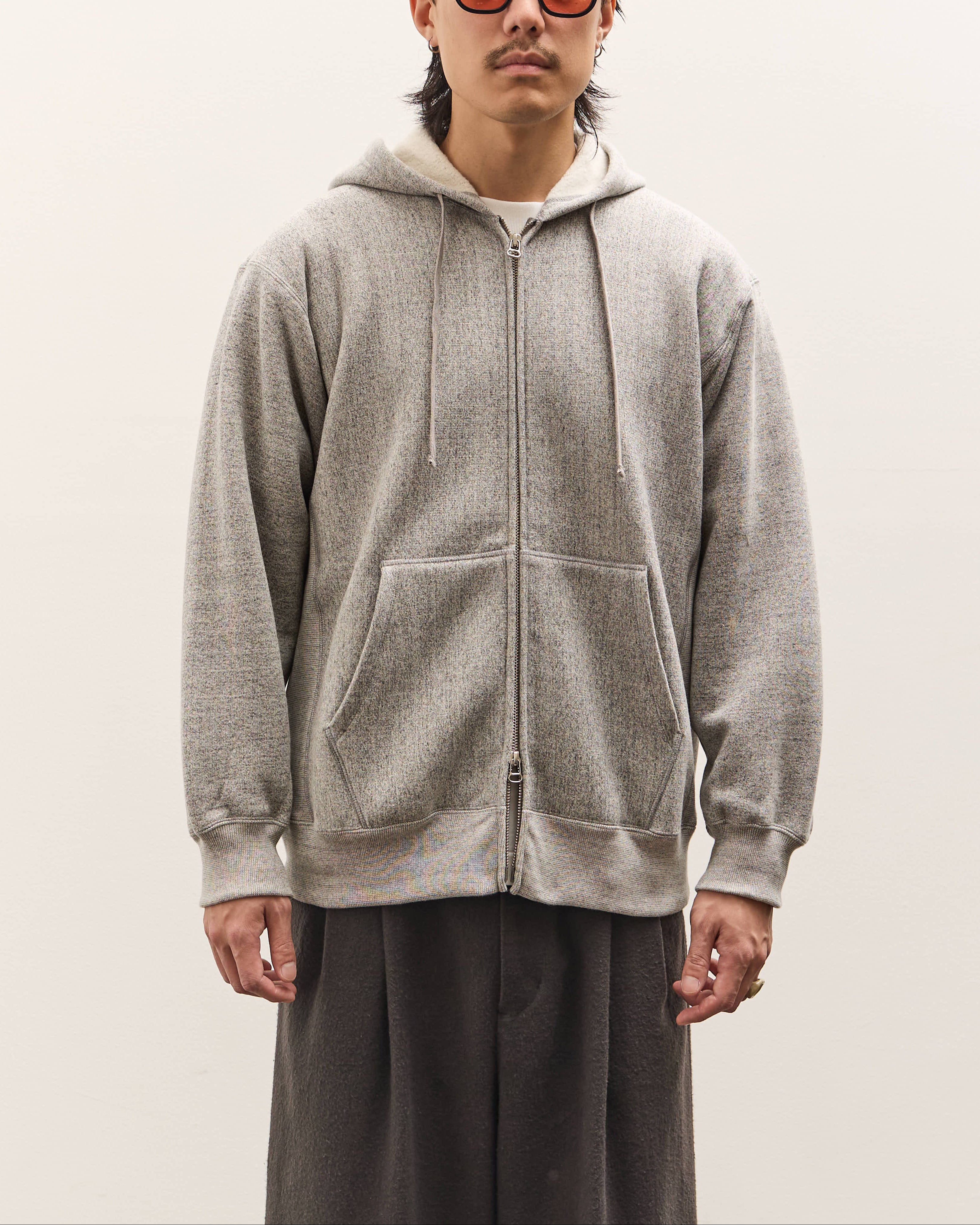 YOKO SAKAMOTO ATHLETIC HOODIE サイズM 25SS Yoko Sakamoto Athletic Hoodie, Heather Gray – Glasswing