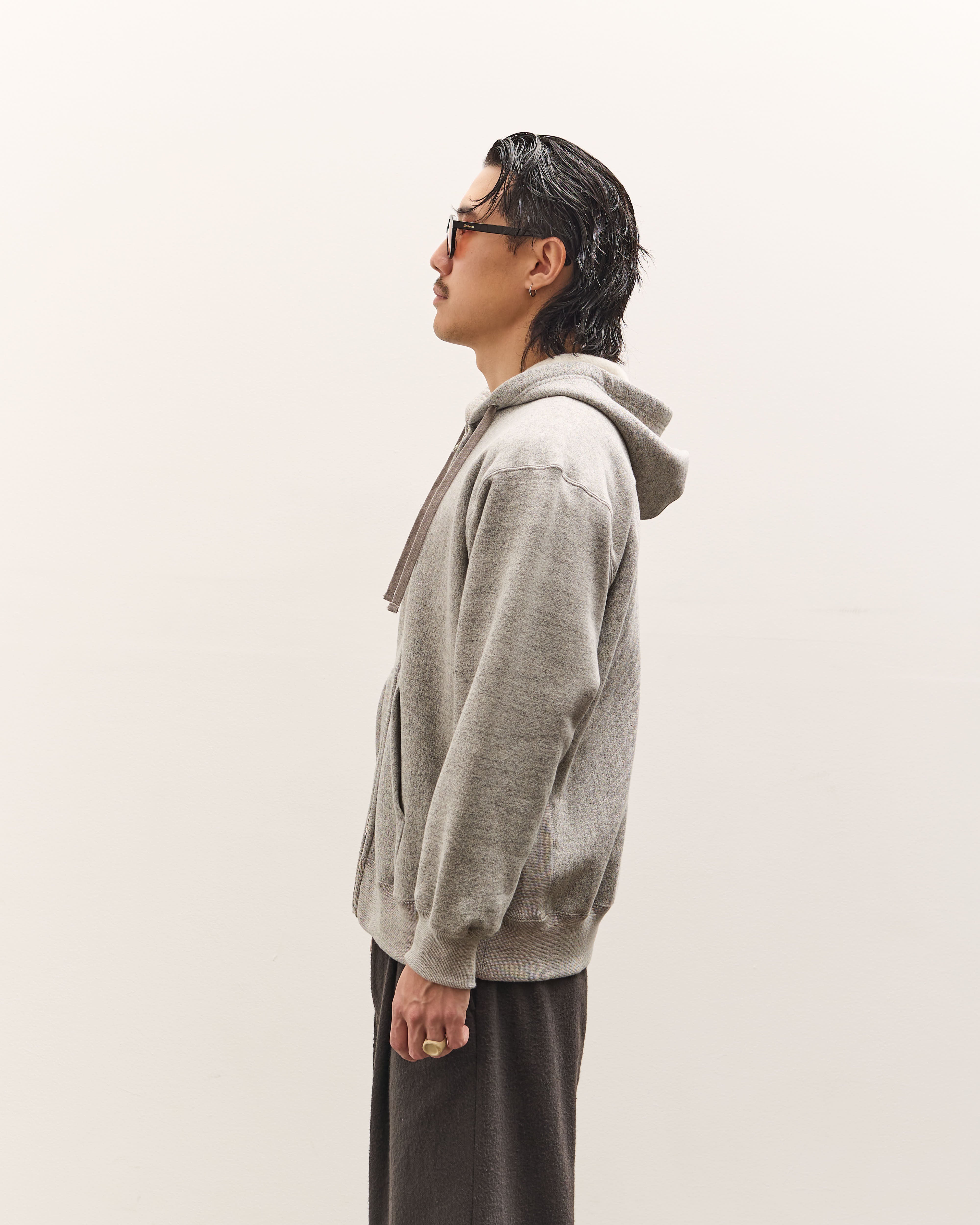 YOKO SAKAMOTO ATHLETIC HOODIE サイズM 25SS Yoko Sakamoto Athletic Hoodie, Heather Gray – Glasswing