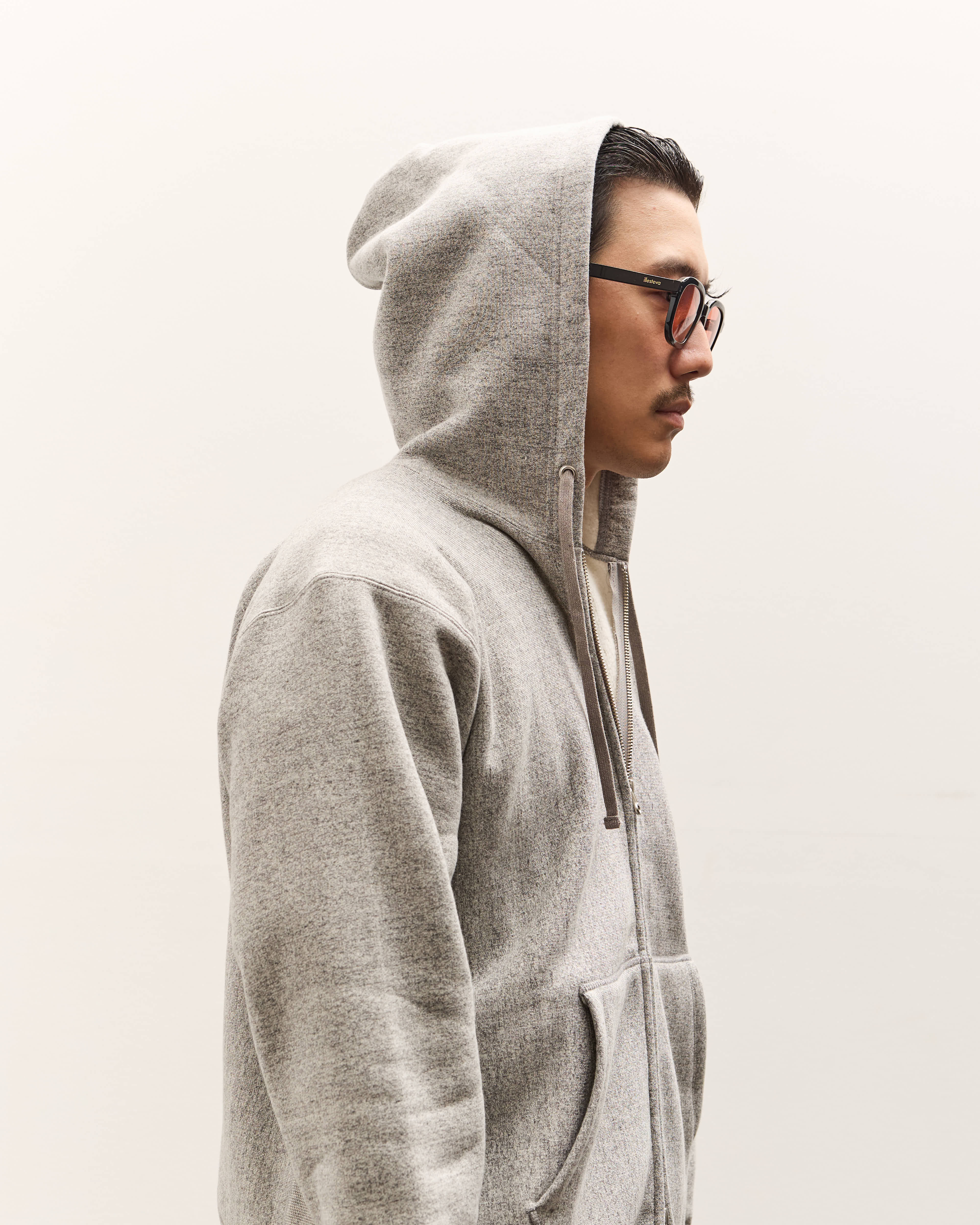 YOKO SAKAMOTO ATHLETIC HOODIE サイズM 25SS Yoko Sakamoto Athletic Hoodie, Heather Gray – Glasswing
