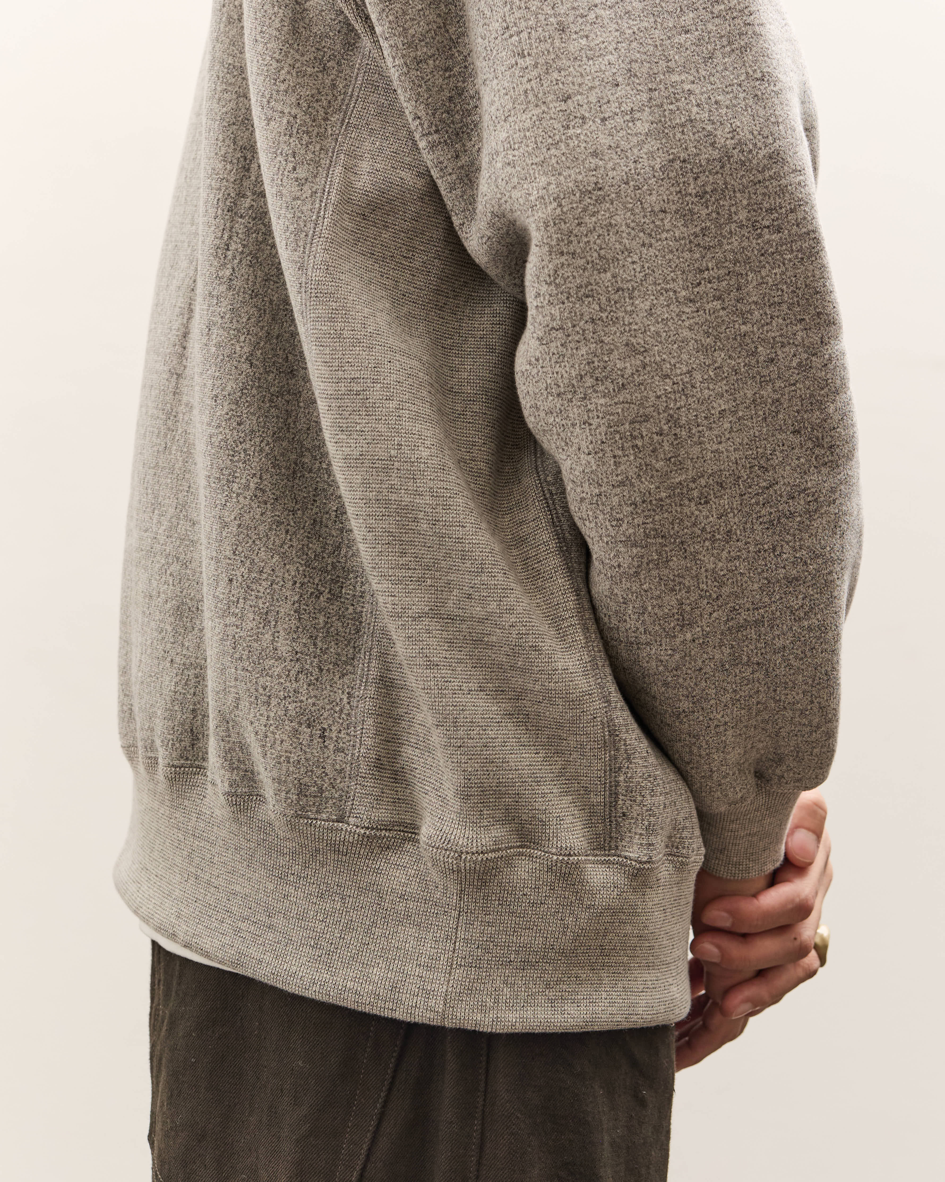 Yoko Sakamoto Athletic Sweater, Heather Gray – Glasswing