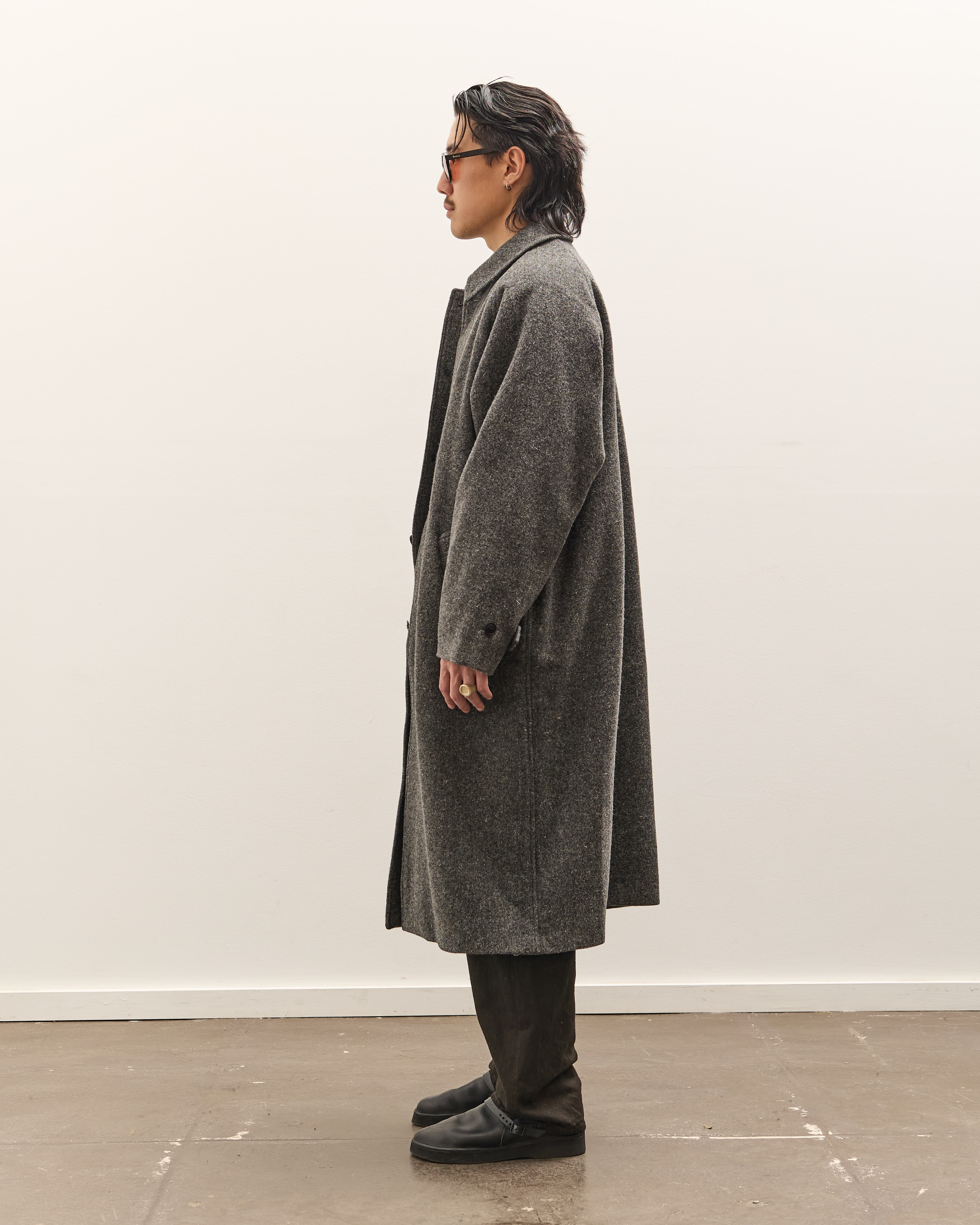 Yoko Sakamoto Bal Collar Jacket, Charcoal Gray – Glasswing