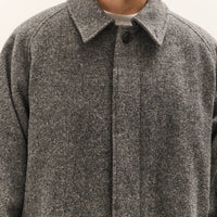Yoko Sakamoto Bal Collar Jacket, Charcoal Gray