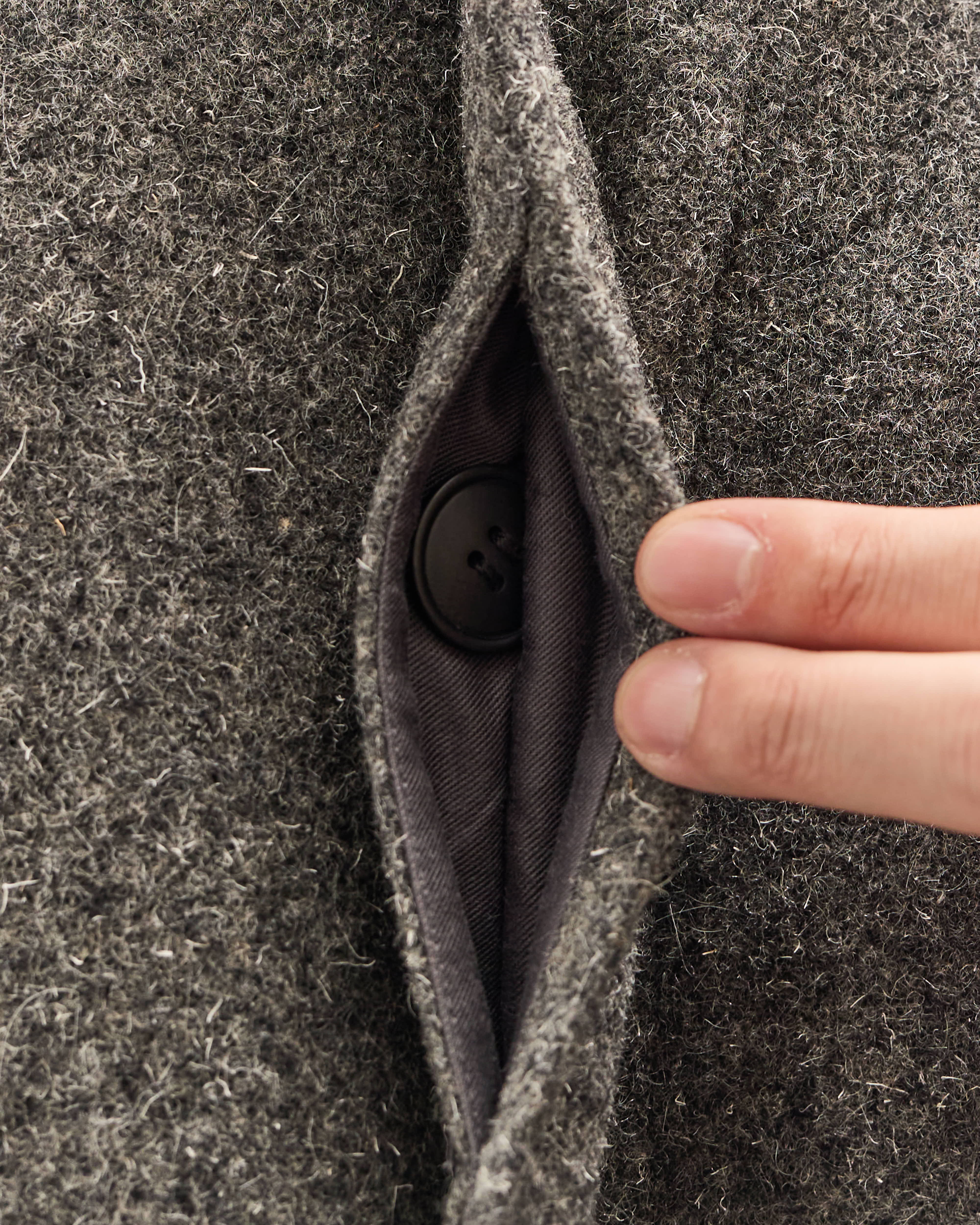 Yoko Sakamoto Bal Collar Jacket, Charcoal Gray – Glasswing