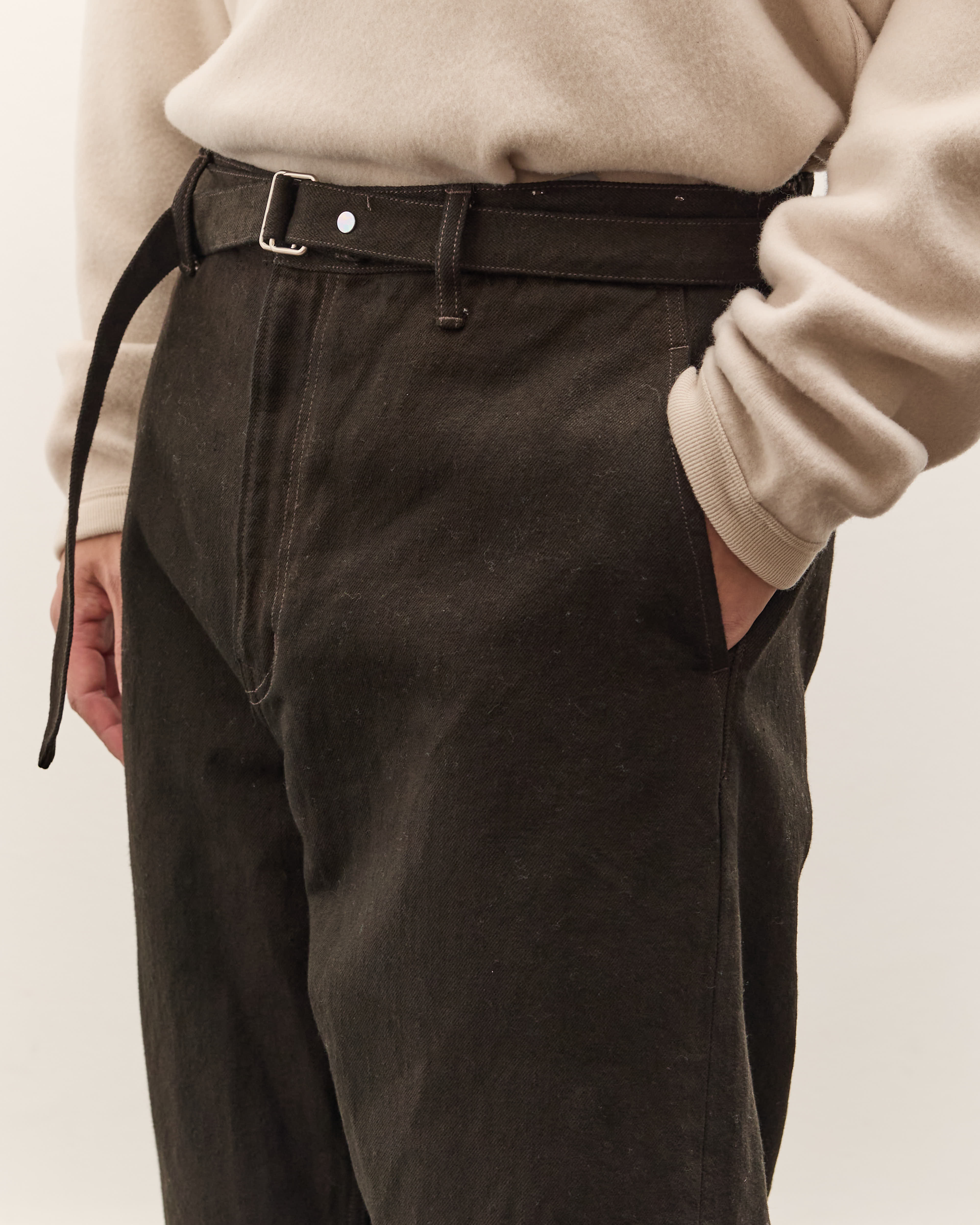 Yoko Sakamoto Belted Trousers, Kakishibu – Glasswing