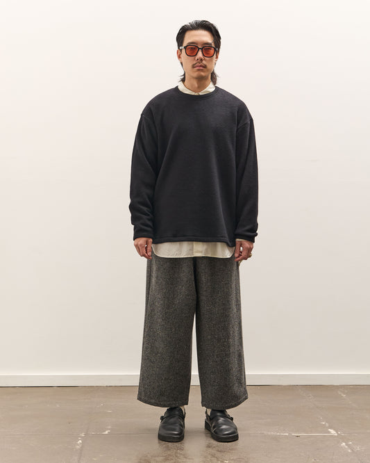 Yoko Sakamoto Crew Neck Pullover, Black