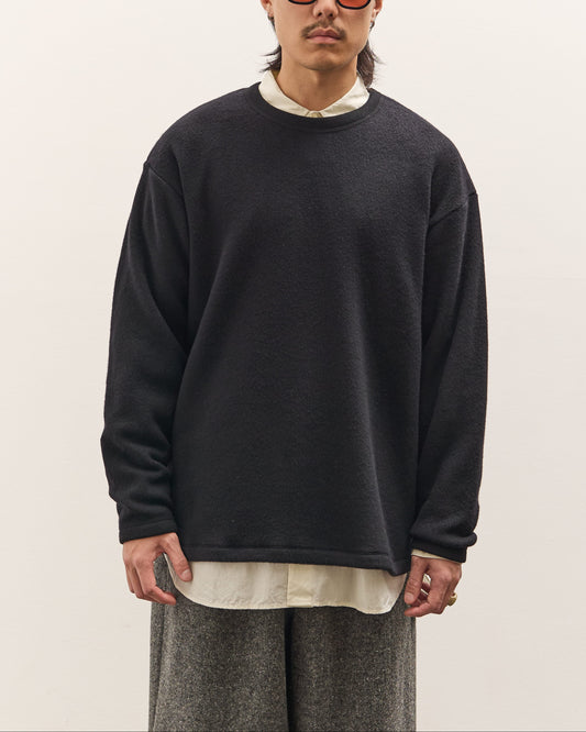 Yoko Sakamoto Crew Neck Pullover, Black