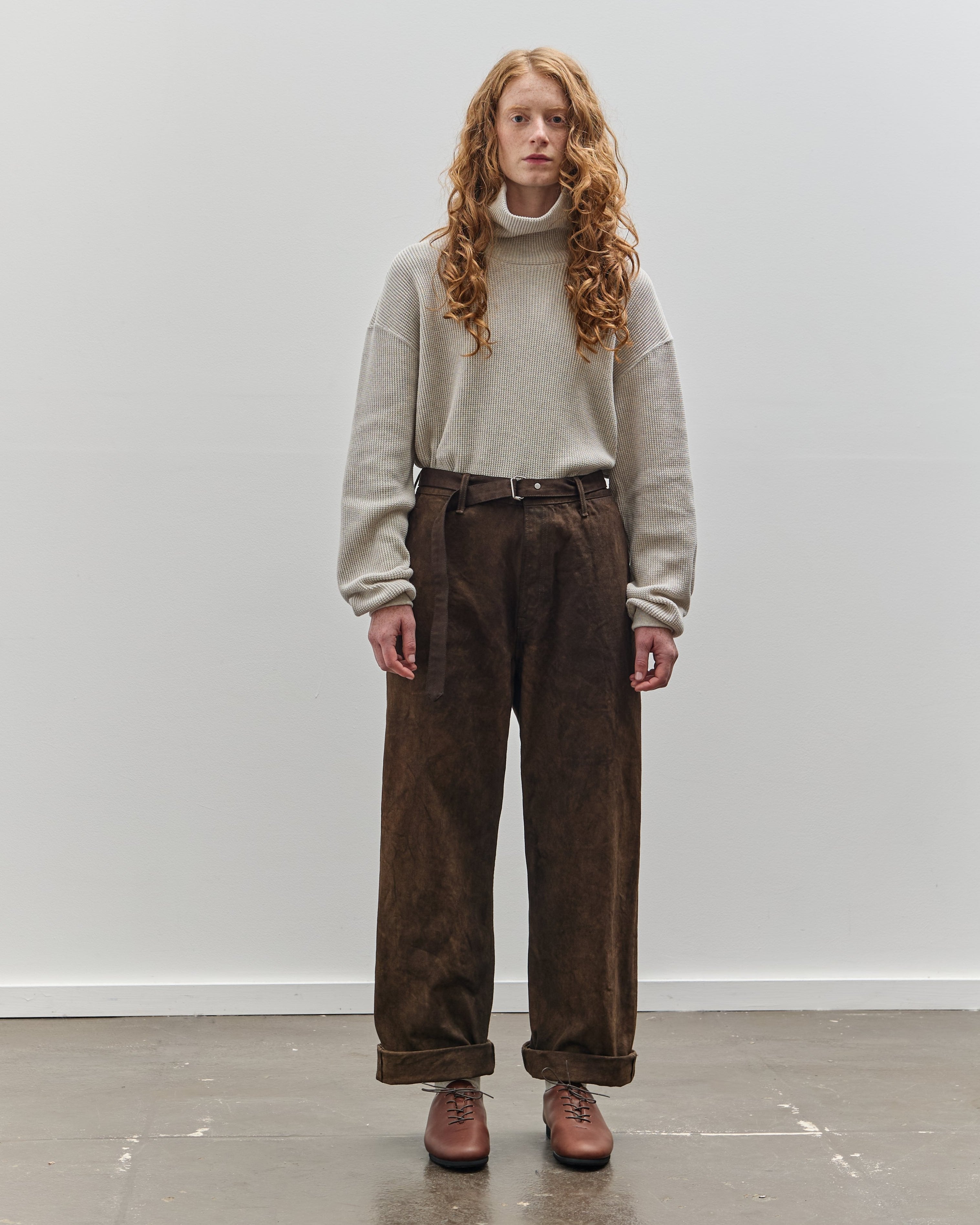 Yoko Sakamoto Denim Wide Trouser, Kakishibu – Glasswing