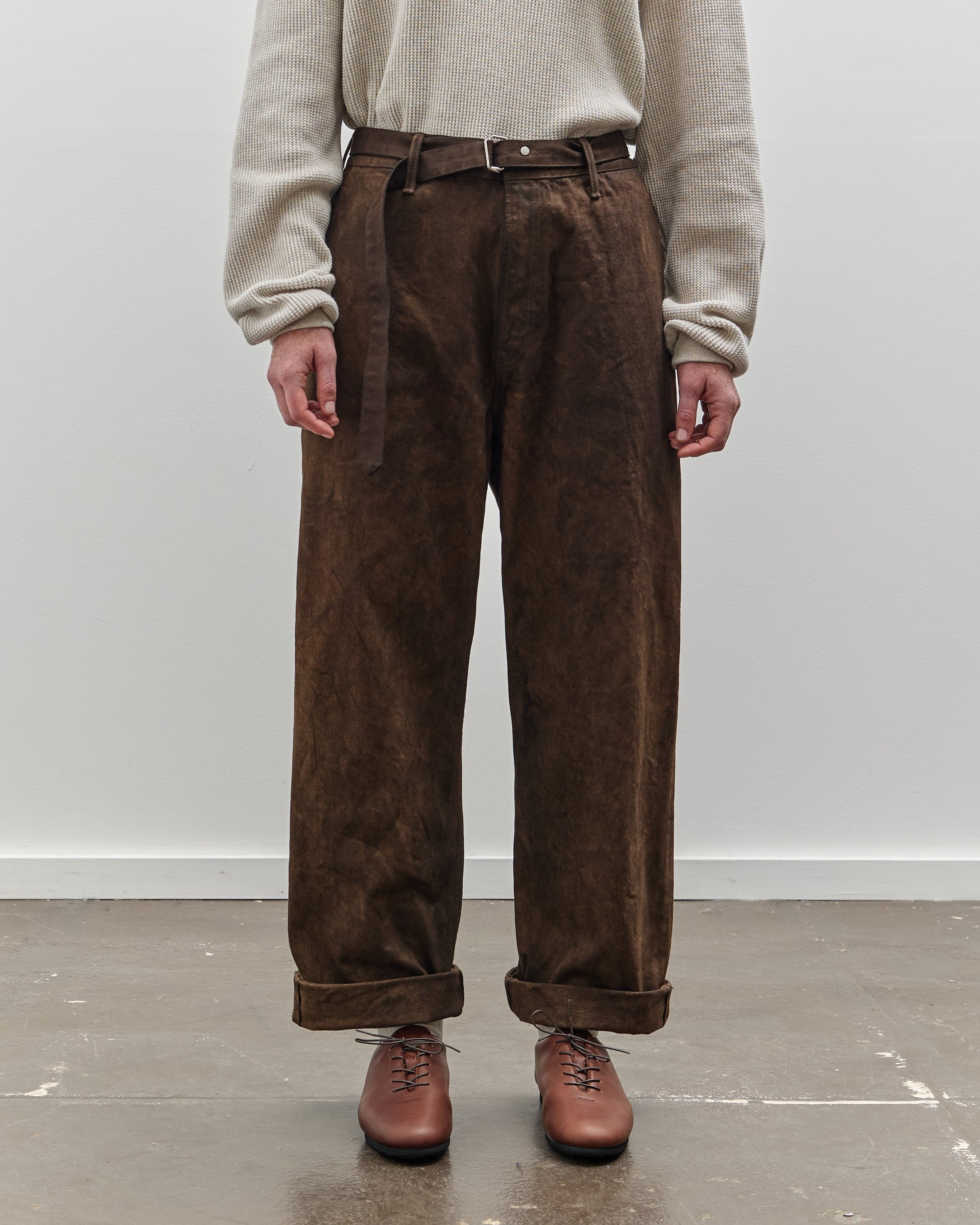 Yoko Sakamoto Denim Wide Trouser, Kakishibu – Glasswing