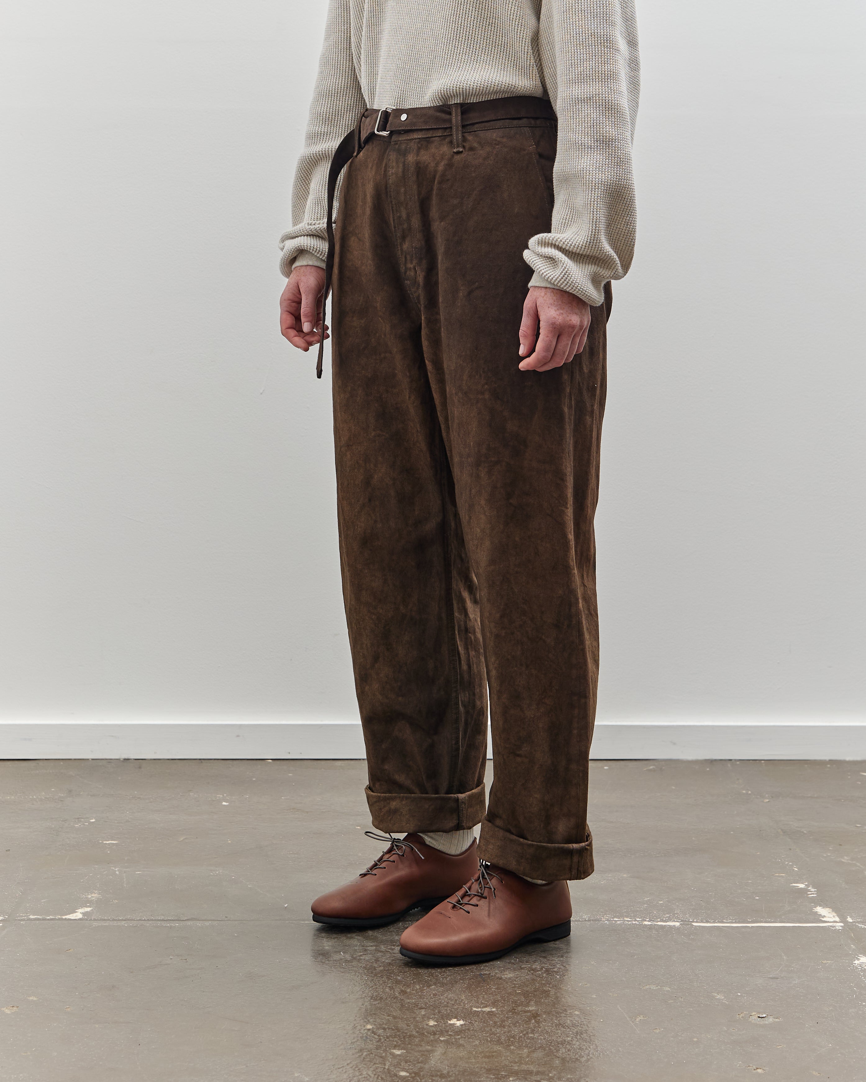 Yoko Sakamoto Denim Wide Trouser, Kakishibu – Glasswing