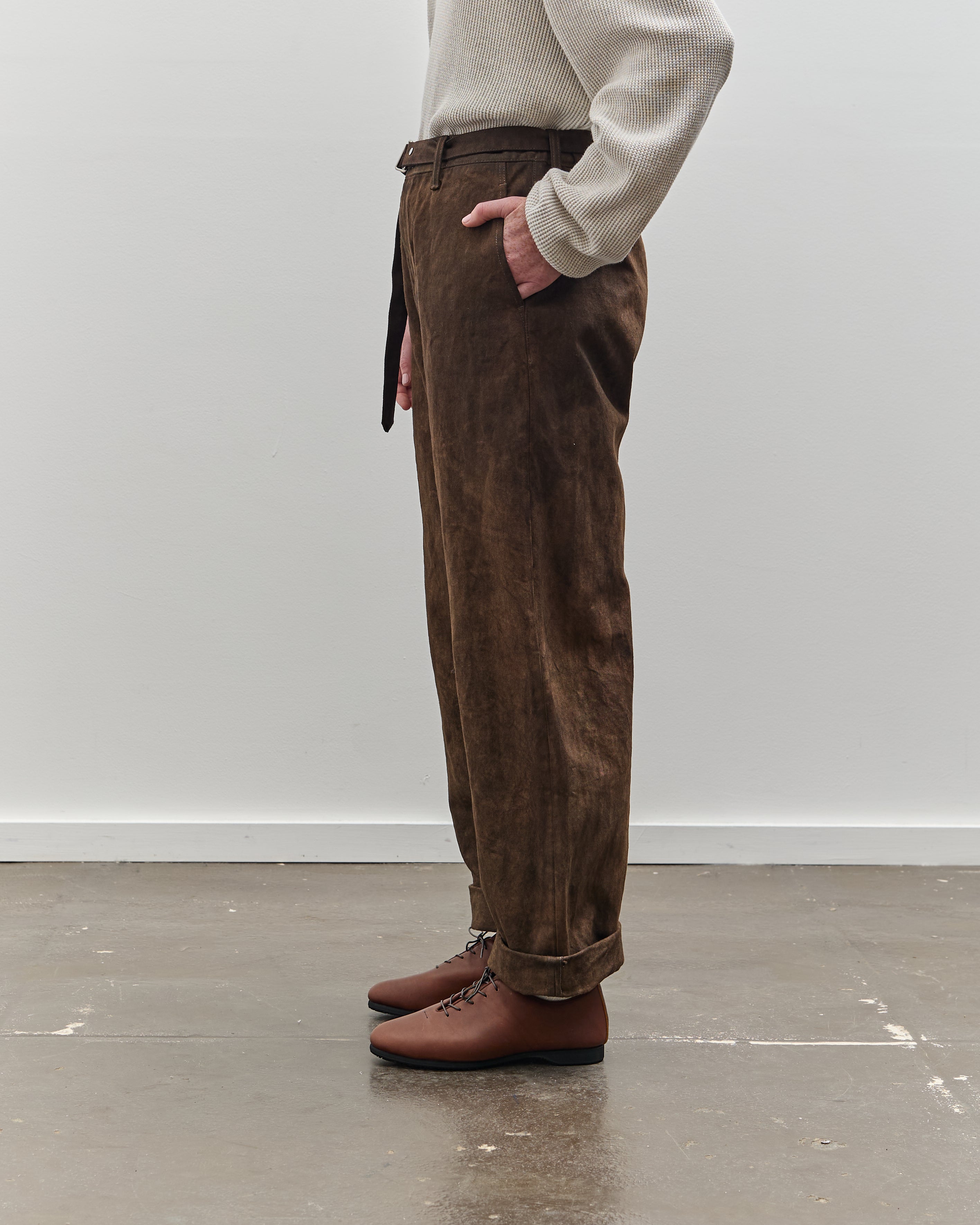 Yoko Sakamoto Denim Wide Trouser, Kakishibu – Glasswing