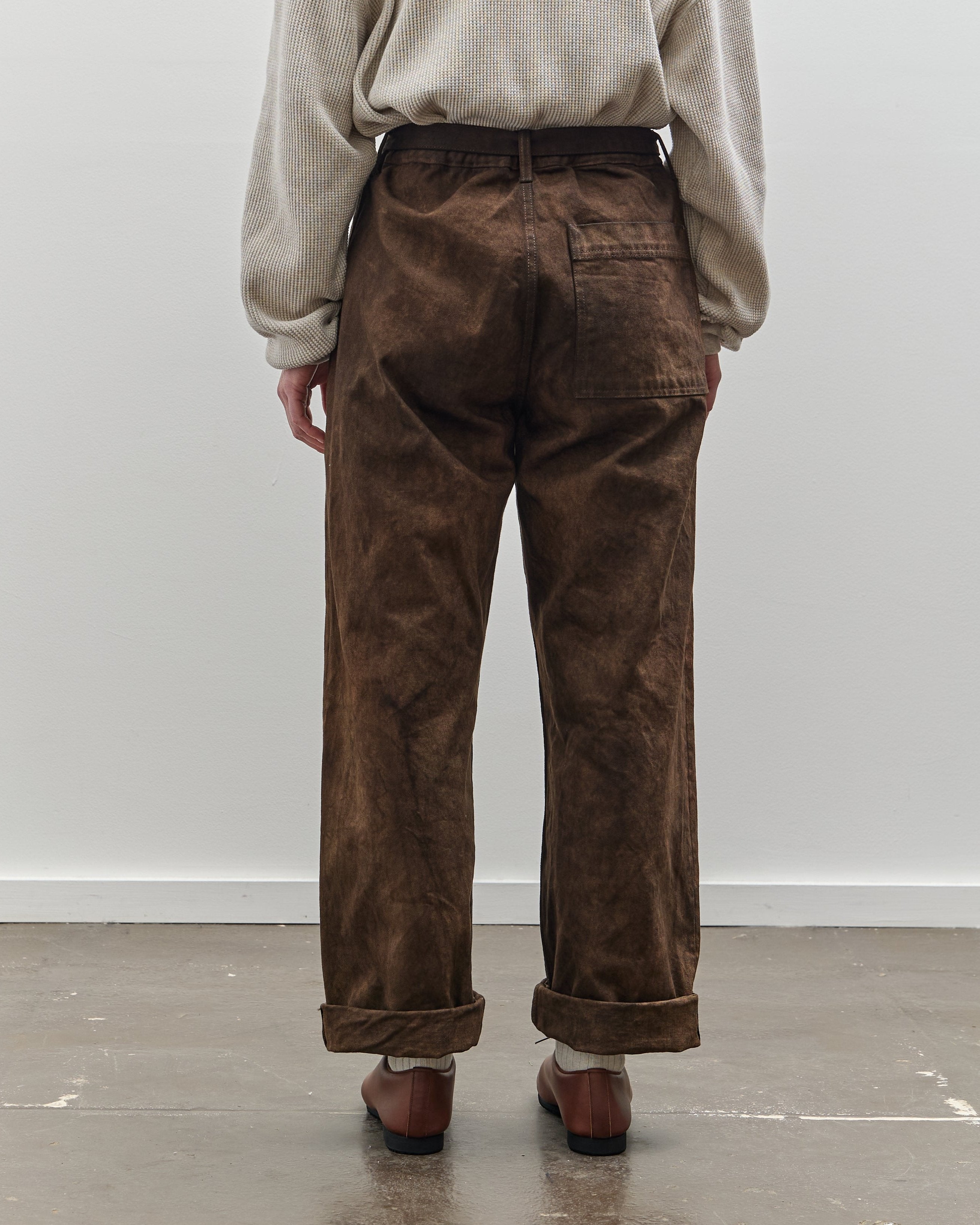 Yoko Sakamoto Denim Wide Trouser, Kakishibu – Glasswing