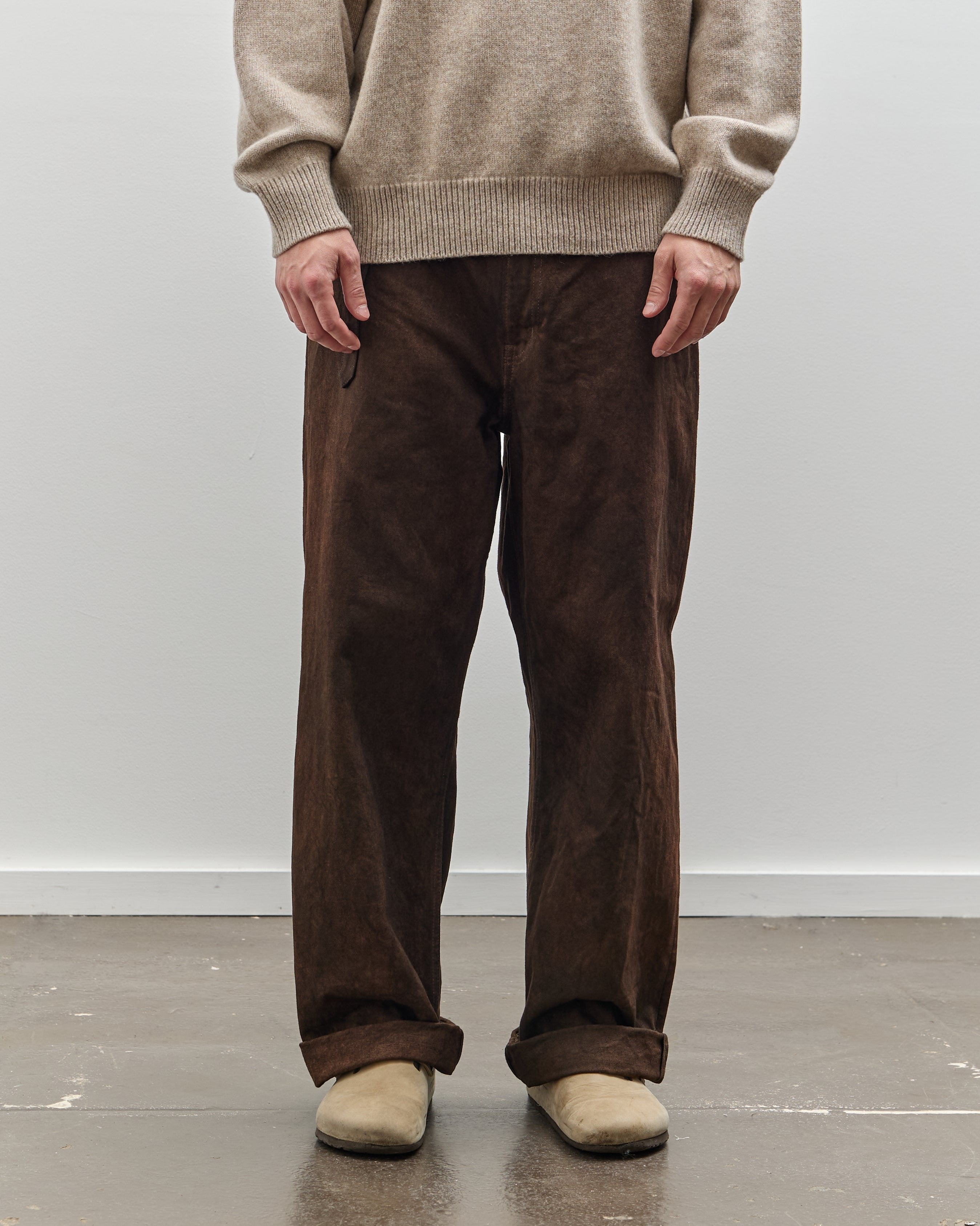 Yoko Sakamoto Unisex Denim Wide Trouser, Kakishibu – Glasswing