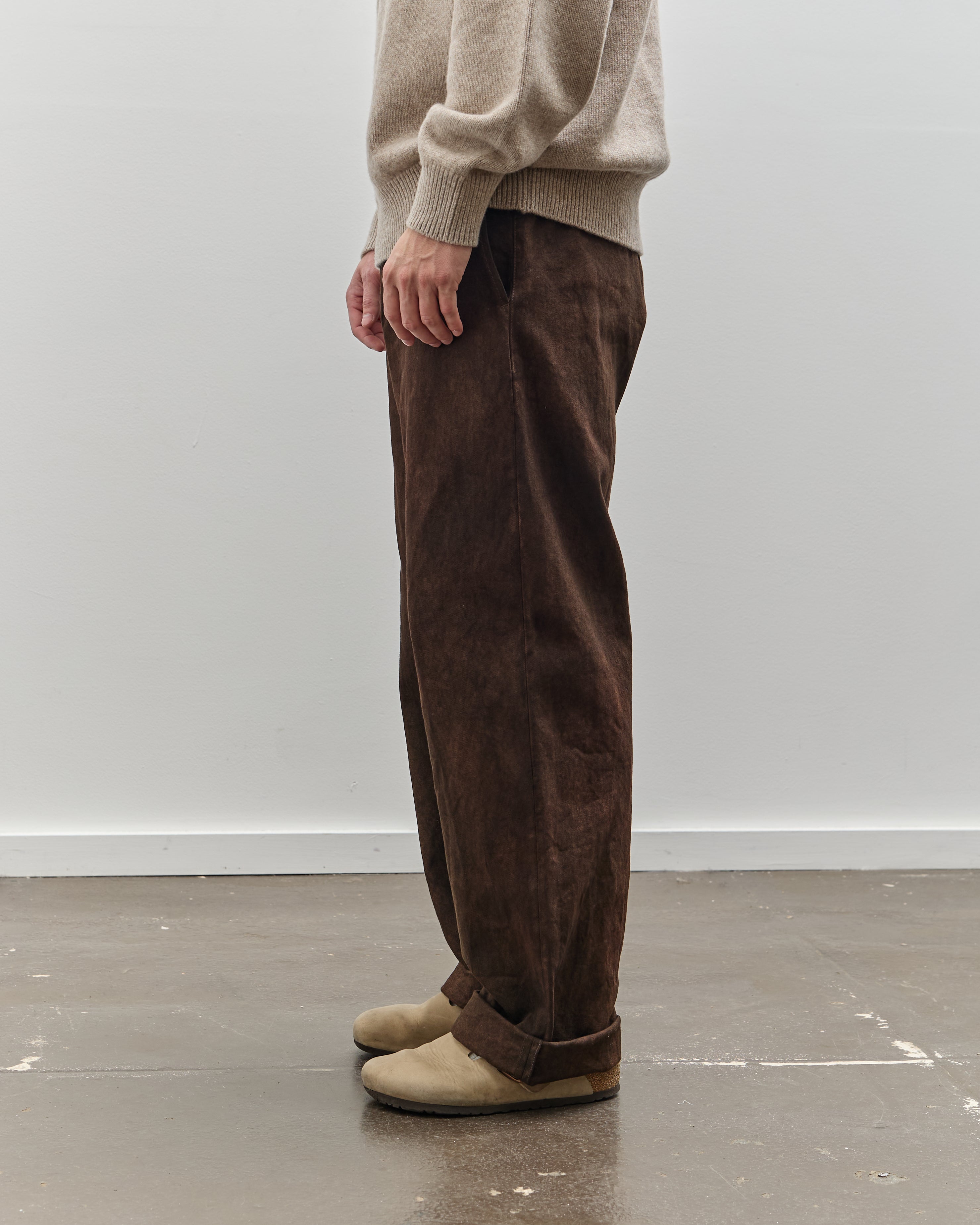 Yoko Sakamoto Unisex Denim Wide Trouser, Kakishibu – Glasswing