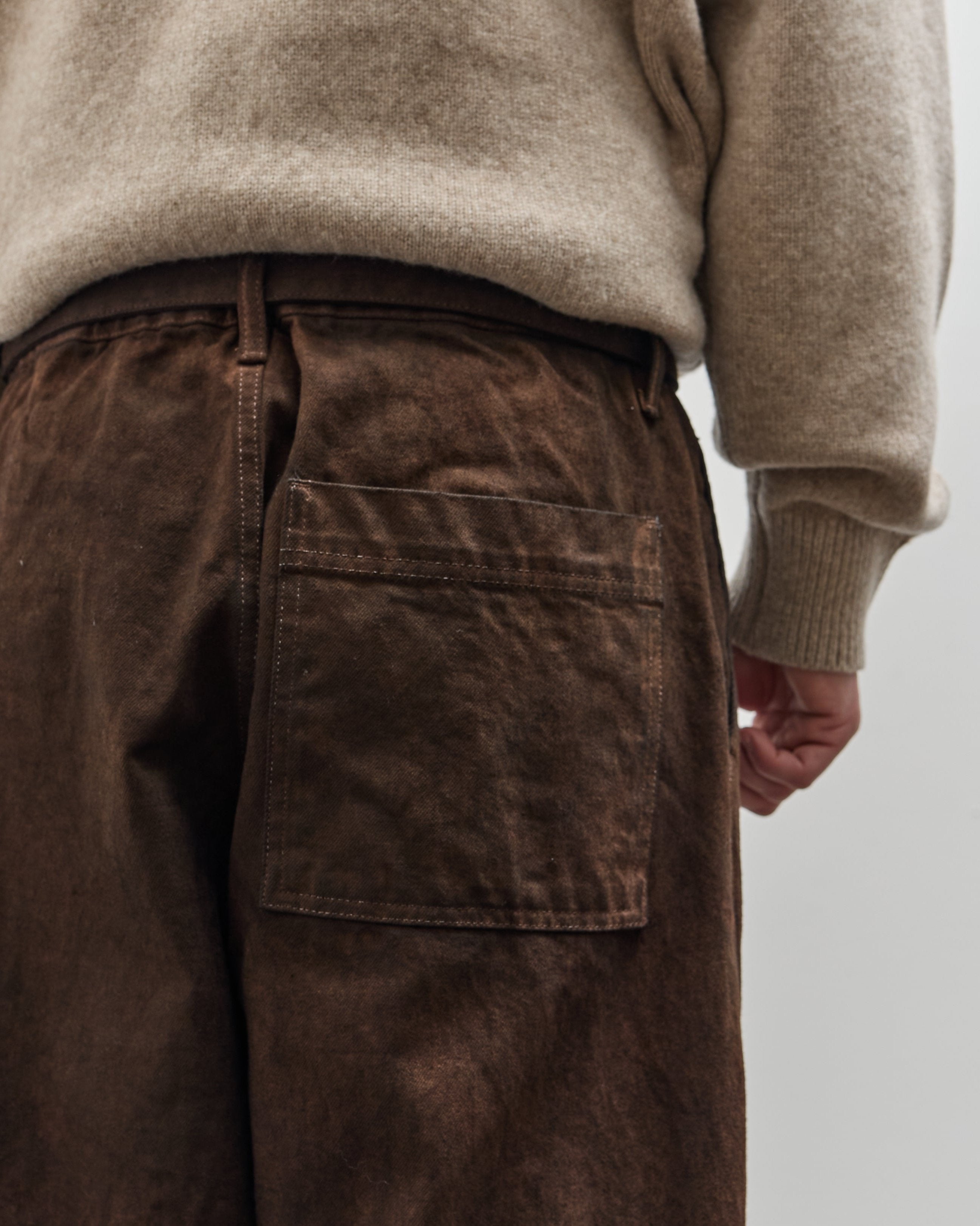 Yoko Sakamoto Unisex Denim Wide Trouser, Kakishibu – Glasswing