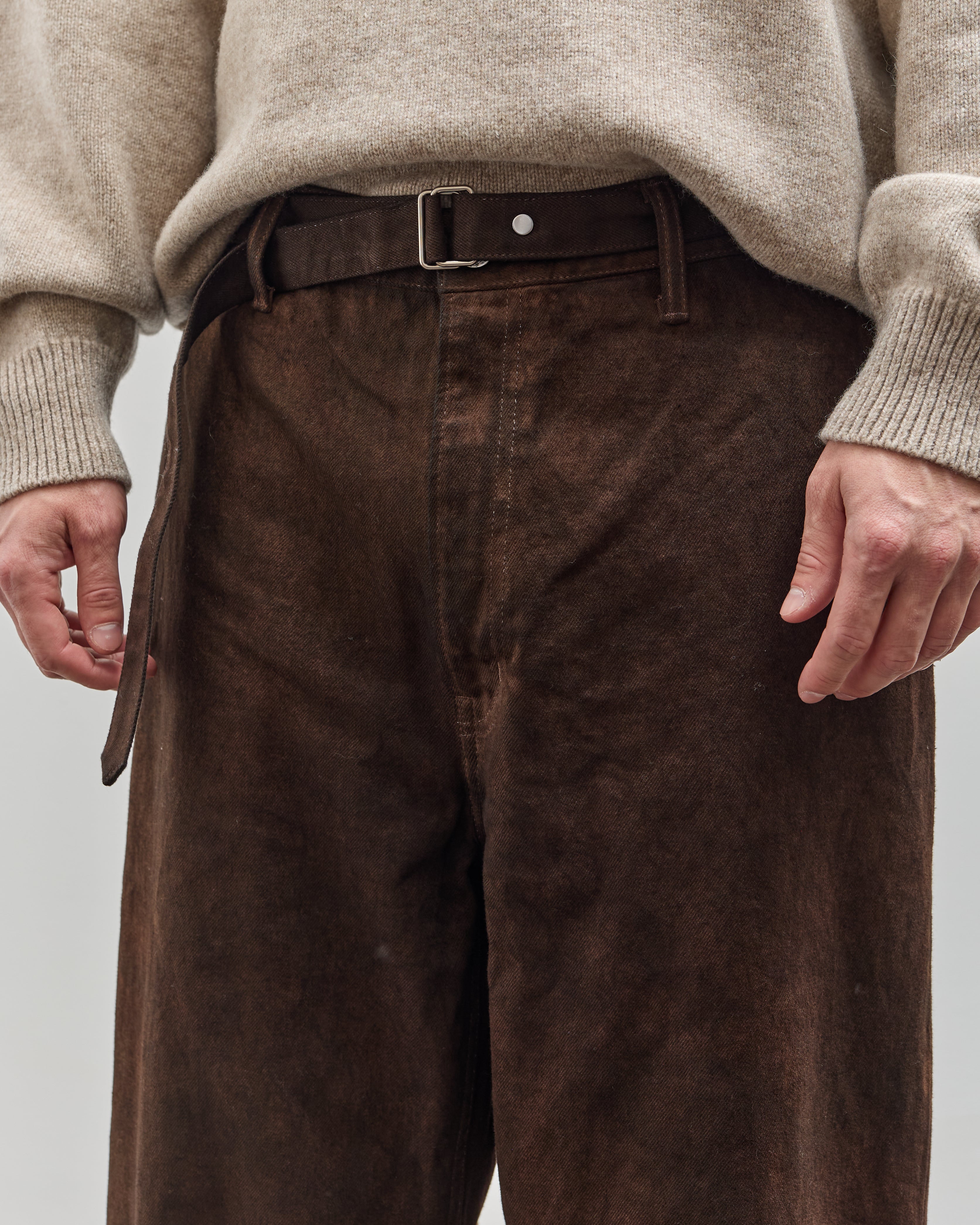 Yoko Sakamoto Unisex Denim Wide Trouser, Kakishibu – Glasswing