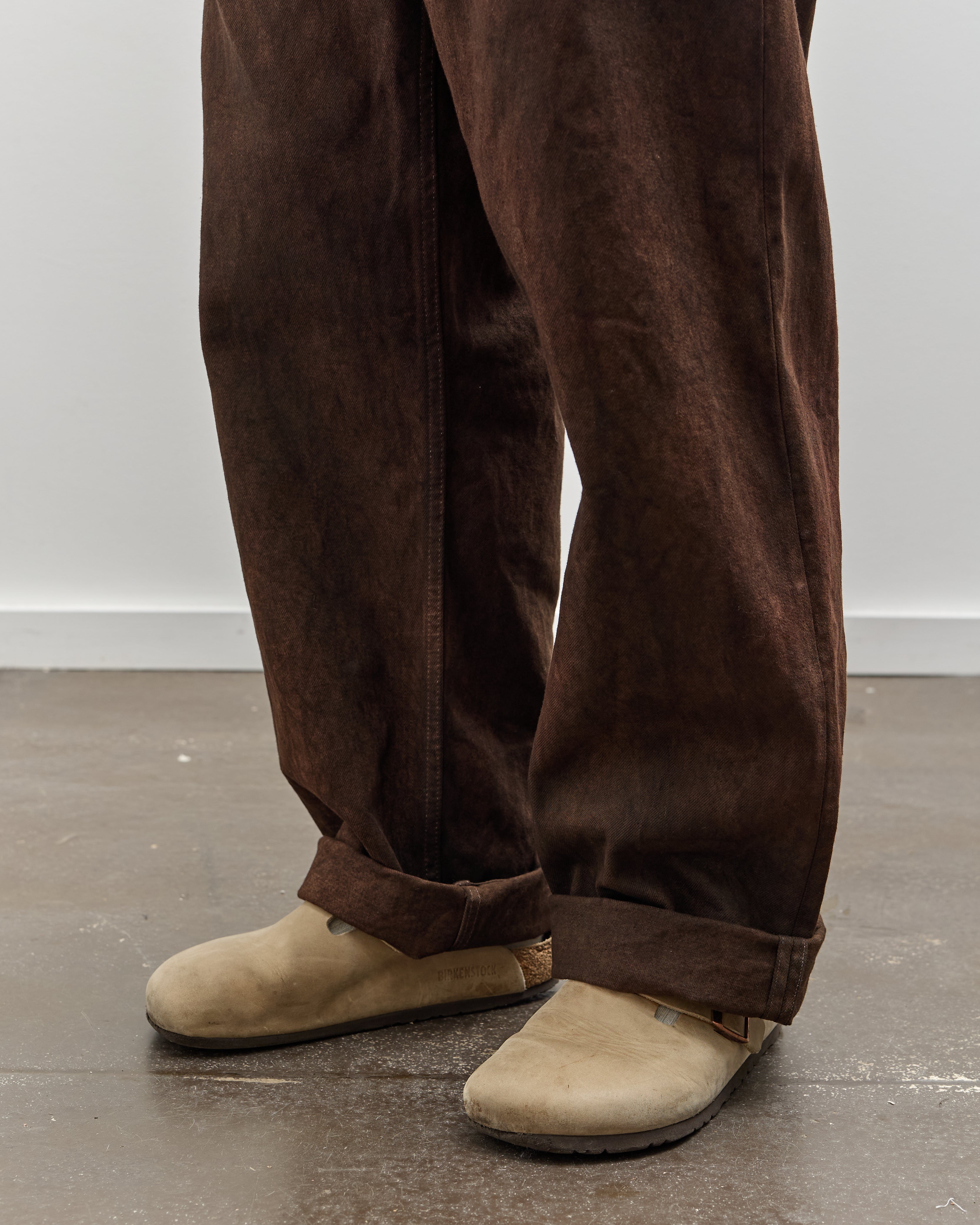 Yoko Sakamoto Unisex Denim Wide Trouser, Kakishibu – Glasswing