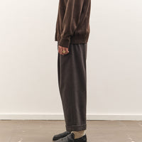 Yoko Sakamoto Double Pleated Cropped Trousers, Brown