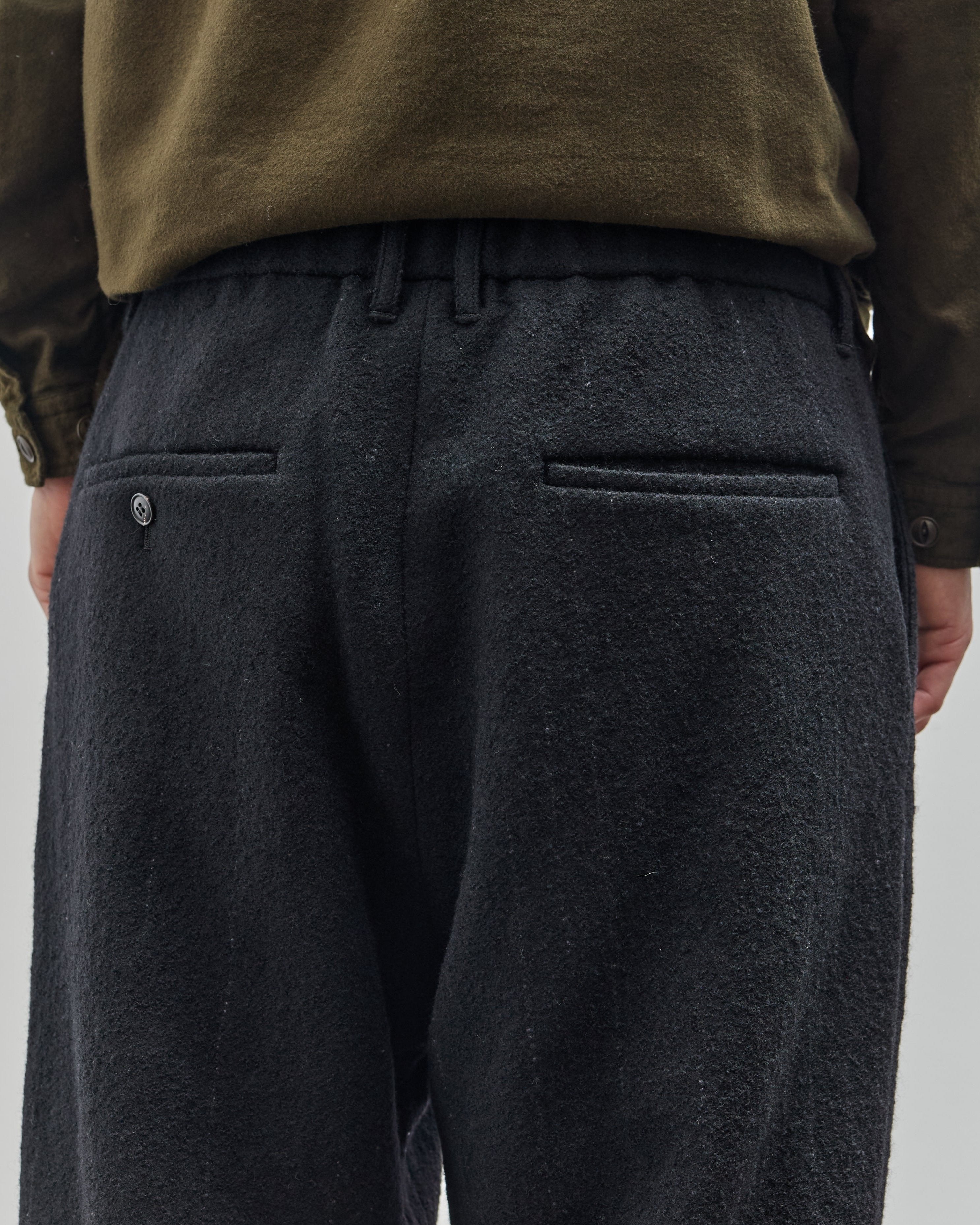 Yoko Sakamoto Unisex Kasuri Tapered Trouser, Black – Glasswing