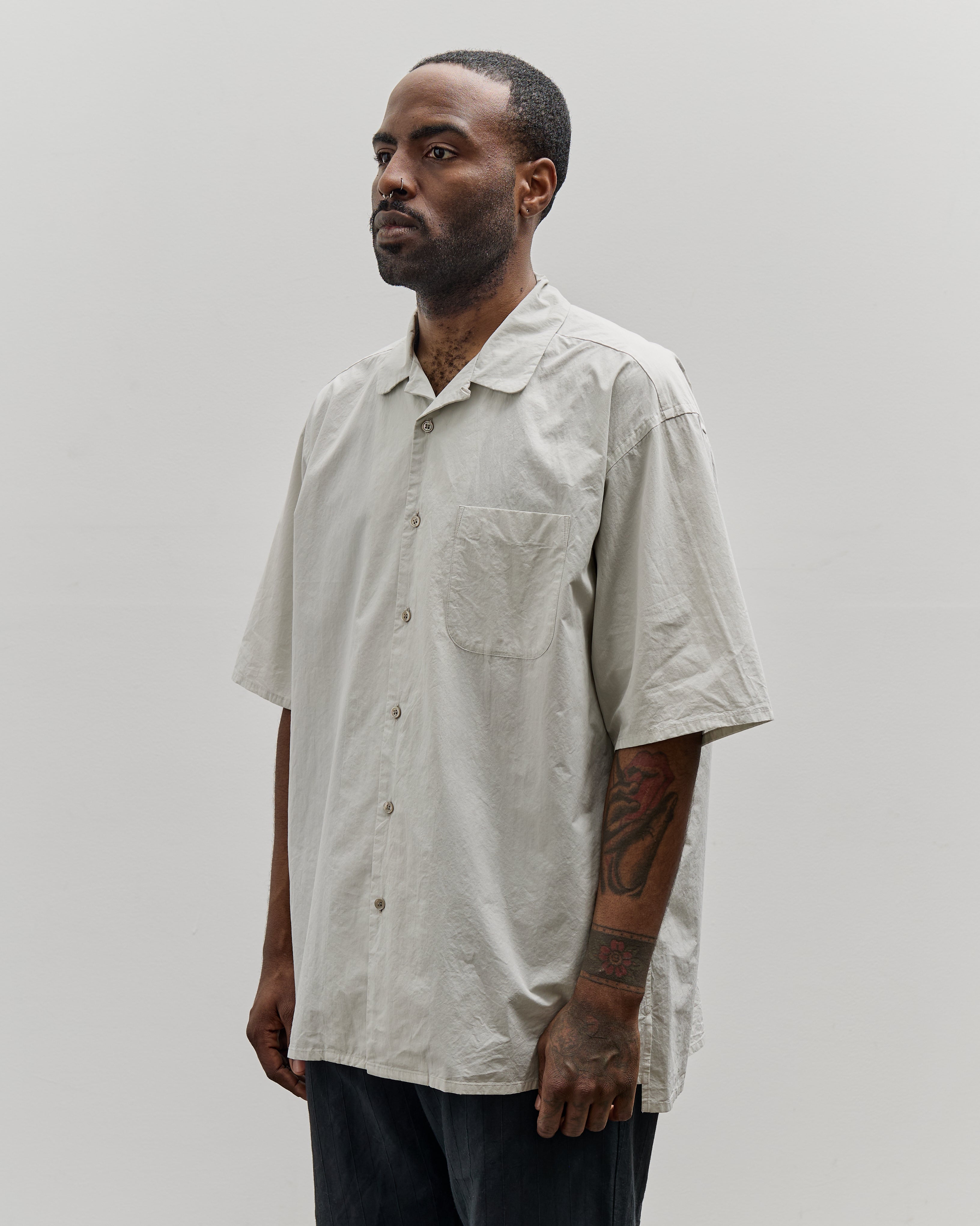 Yoko Sakamoto Open Collar Shirt, Black Rice – Glasswing