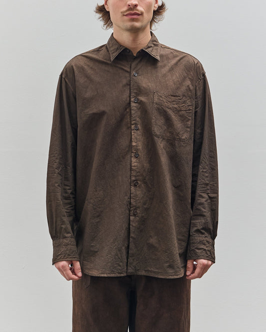 Yoko Sakamoto Unisex Regular Collar Shirt, Kakishibu