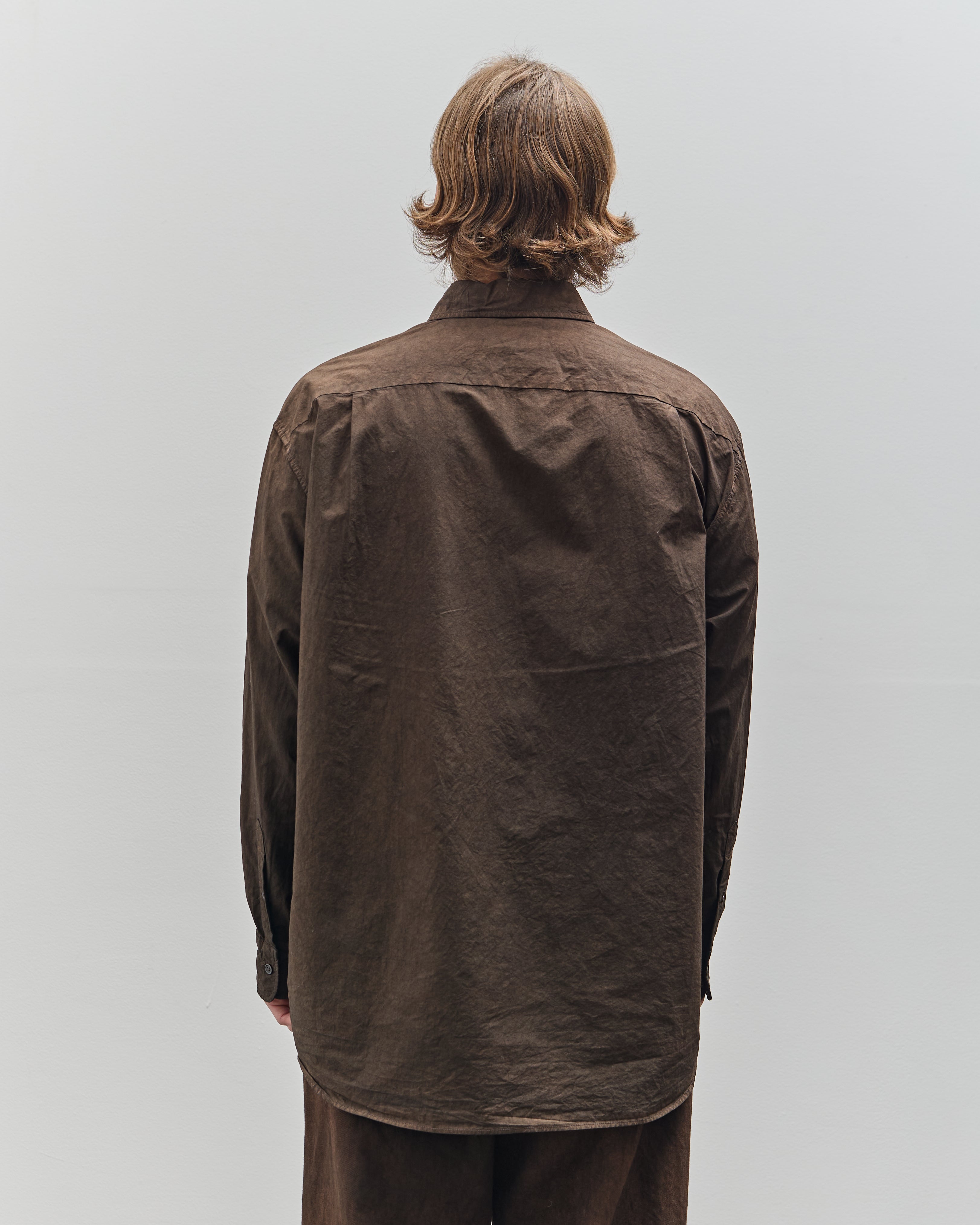 Yoko Sakamoto Unisex Regular Collar Shirt, Kakishibu – Glasswing Yoko Sakamoto Unisex Regular Collar Shirt, Kakishibu – Glasswing