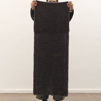Yoko Sakamoto Wool Long Scarf, Black