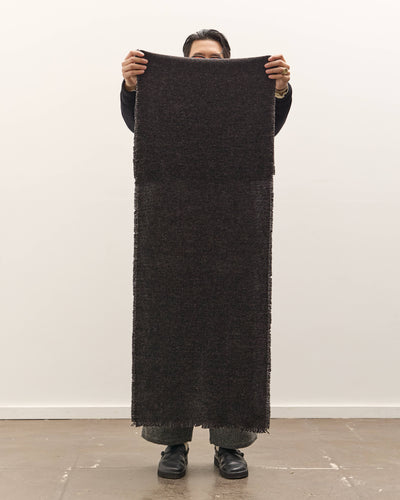 Yoko Sakamoto Wool Long Scarf, Black