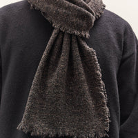 Yoko Sakamoto Wool Long Scarf, Black