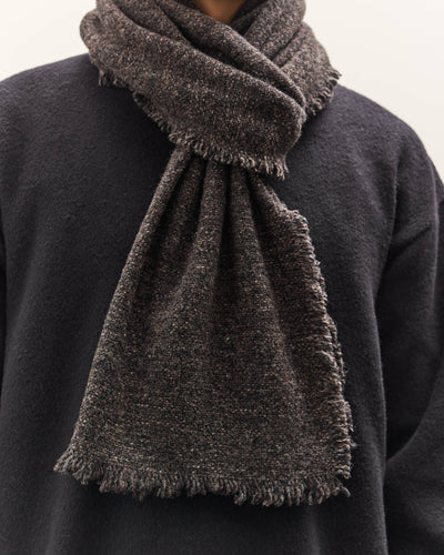 Yoko Sakamoto Wool Long Scarf, Black