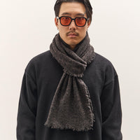 Yoko Sakamoto Wool Long Scarf, Black