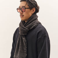 Yoko Sakamoto Wool Long Scarf, Black