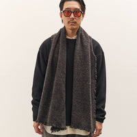 Yoko Sakamoto Wool Long Scarf, Black