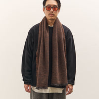 Yoko Sakamoto Wool Long Scarf, Brown