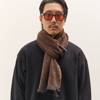 Yoko Sakamoto Wool Long Scarf, Brown
