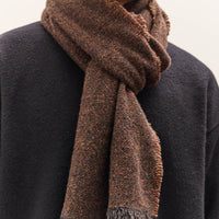 Yoko Sakamoto Wool Long Scarf, Brown