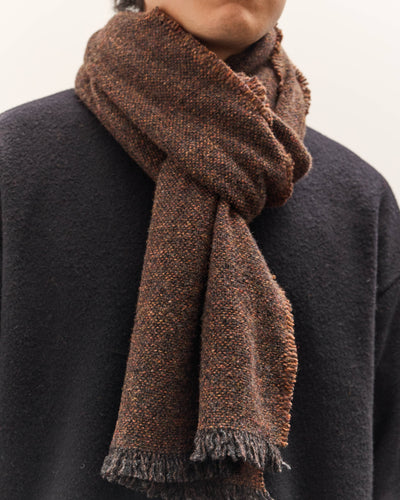 Yoko Sakamoto Wool Long Scarf, Brown