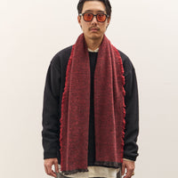 Yoko Sakamoto Wool Long Scarf, Red