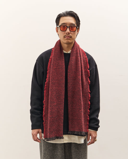 Yoko Sakamoto Wool Long Scarf, Red