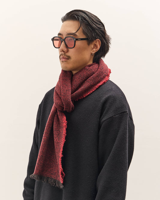 Yoko Sakamoto Wool Long Scarf, Red