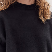 Crew Neck Knit, Black