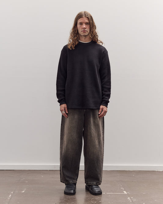 Crew Neck Pullover, Black