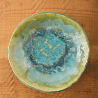 Yuriko Bullock Plate #21, Aquamarine