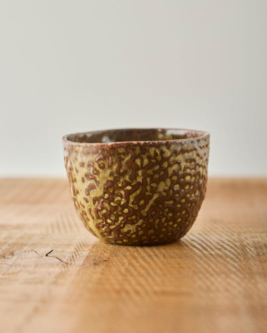 Yuriko Bullock Wood-Fired Bowl #4, Lotus Pod