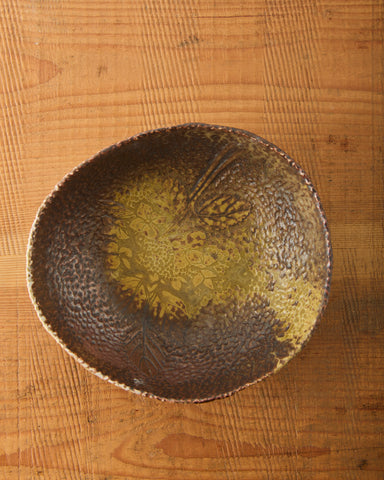 Yuriko Bullock Wood-Fired Floral Bowl