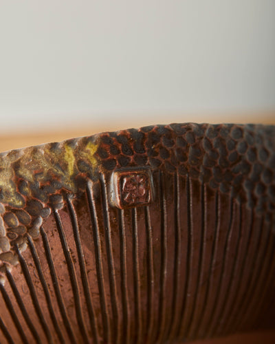 Yuriko Bullock Wood-Fired Floral Bowl