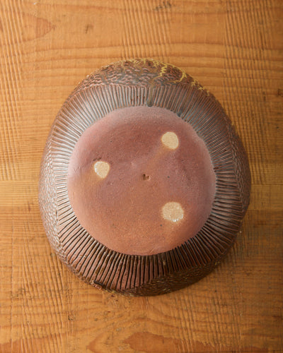 Yuriko Bullock Wood-Fired Floral Bowl