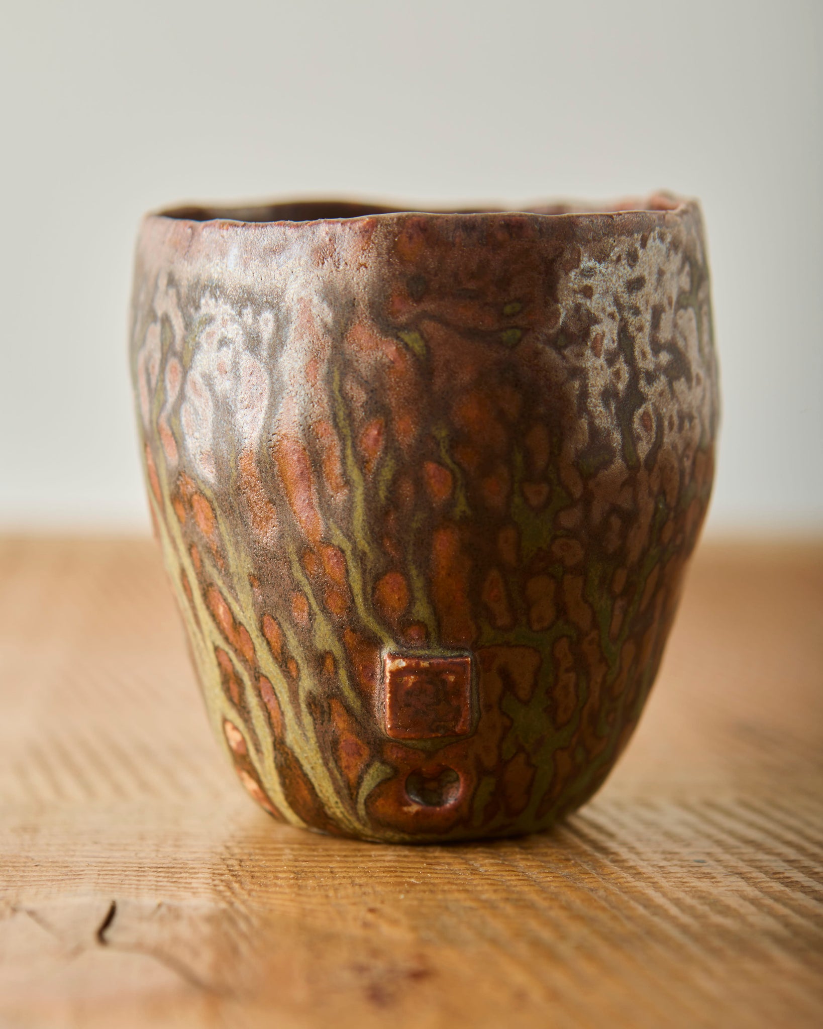 Yuriko Bullock Wood-Fired Mug, Algae