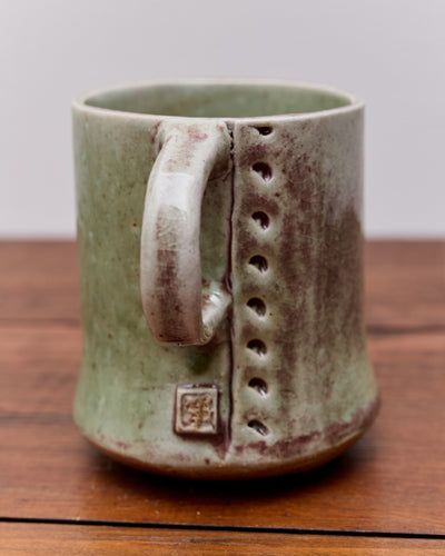 Yuriko Bullock Wood-Fired Mug, Green